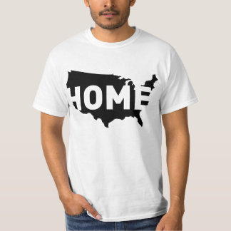 Thuis is waar Amerika is T-shirt