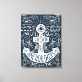 Thuis is waar de ankerpunten vallen canvas afdruk (Voorkant)