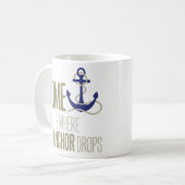 "Thuis is waar de ankerpunten vallen" Koffiemok (Voorkant links)