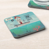 Thuis is waar de ankerpunten vallen onderzetter (Linkerzijde)