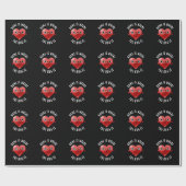 Thuis is waar de beker een grappige hartslag is cadeaupapier (Vlak)