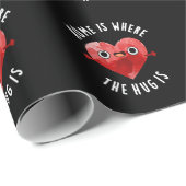 Thuis is waar de beker een grappige hartslag is cadeaupapier (Rol Hoek)