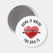 Thuis is waar de beker grappig is magneet (Voorkant / Achterkant)