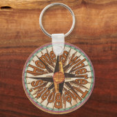 Thuis is waar de boot is, Nautical Zee Shipping Sleutelhanger (Voorkant)