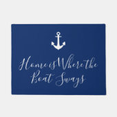 Thuis is waar de bootstoelanker deurmat (Voorkant)