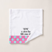 'Thuis' is waar de Bra vandaan komt! Bad Handdoek (Wasdoekje)