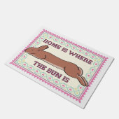 Thuis is waar de BUN is! 18 x 24 Deurmat (Schuin)