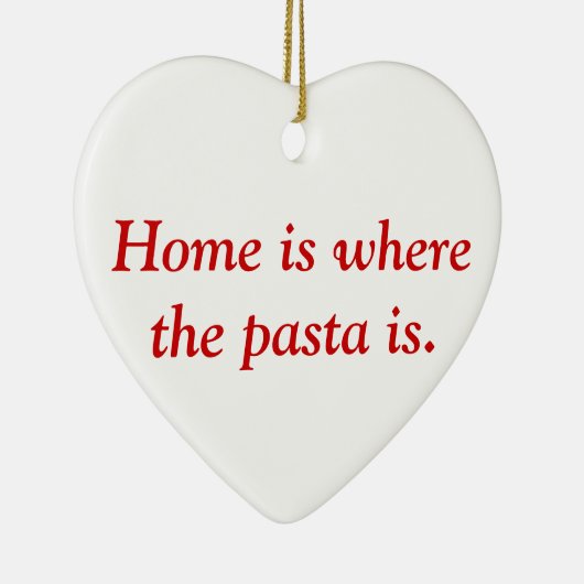 Thuis is waar de deegwaren versierd zijn keramisch ornament (Rechts)