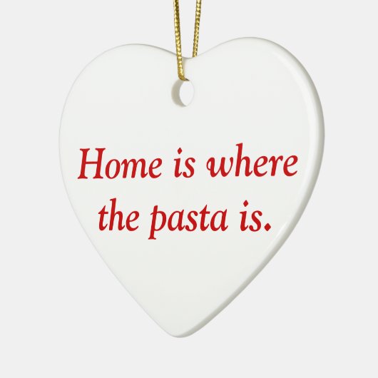 Thuis is waar de deegwaren versierd zijn keramisch ornament (Links)