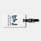 Thuis is waar de duiven zijn bagagelabel (Voorkant horizontaal)