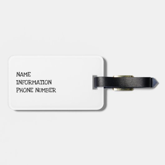 Thuis is waar de duiven zijn bagagelabel (Achterkant horizontaal)