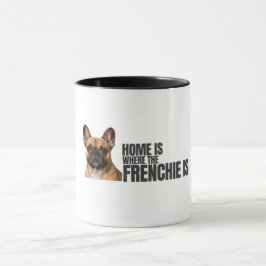 Thuis is waar de Franse Bulldog is Koffiemok Mok
