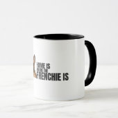 Thuis is waar de Franse Bulldog is Koffiemok Mok (Voorkant rechts)