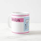 Thuis is waar de gin is, gin en tonic, jouw naam koffiemok (Voorkant links)