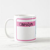 Thuis is waar de gin is, gin en tonic, jouw naam koffiemok (Links)