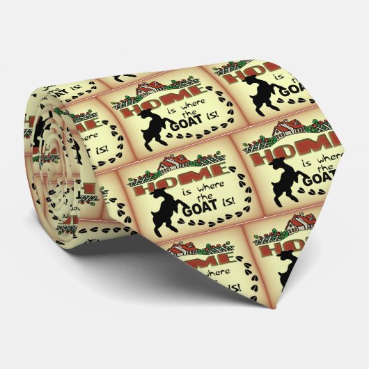 THUIS IS WAAR DE GOAT IS STROPDAS (Opgerold)