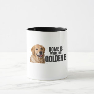 Thuis Is Waar de Golden Is – Golden Retriever Mok