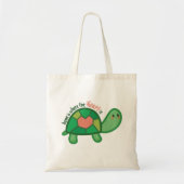 Thuis is waar de hartslag een schildpad is tote bag (Voorkant)