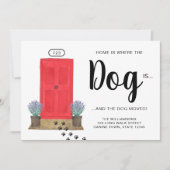 Thuis is waar de hond beweegt aankondiging (Voorkant)