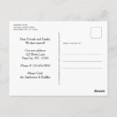 Thuis is waar de hond een nieuw adres is waarop ee briefkaart (Achterkant)