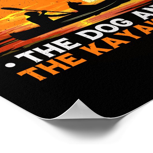 Thuis is waar de hond en Kayak zijn Poster (Hoek)