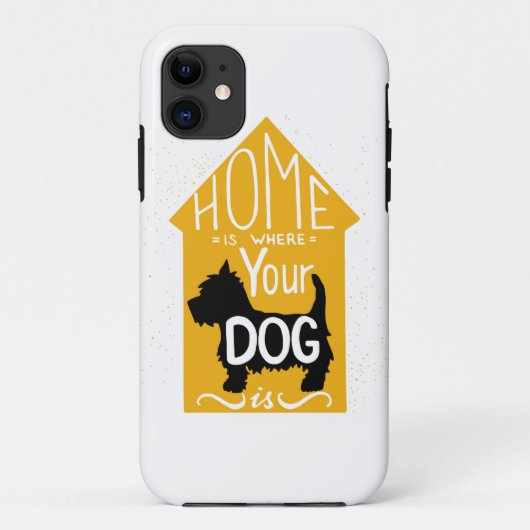 Thuis is waar de hond is Case-Mate iPhone case (Achterkant)