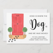 Thuis is waar de hond is dat we de hond hebben ver aankondiging (Voorkant)