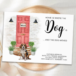 Thuis is waar de hond is dat we de hond hebben ver aankondiging