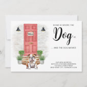 Thuis is waar de hond is dat we de hond hebben ver aankondiging (Voorkant)