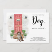 Thuis is waar de hond is dat we de hond hebben ver aankondiging (Voorkant)