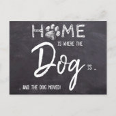 Thuis is waar de hond is dat we een hond hebben ve briefkaart (Voorkant)