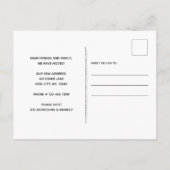 Thuis is waar de hond is dat we een huisdier hebbe aankondigingskaart (Achterkant)