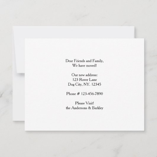 Thuis is waar de hond is dat we het huisdier hebbe aankondiging (Achterkant)