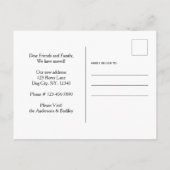 Thuis is waar de hond is gepersonaliseerd huisdier aankondigingskaart (Achterkant)