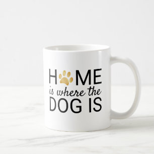 Thuis Is Waar De Hond Is Goud Folie Pootafdrukken Koffiemok