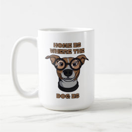 Thuis is waar de hond is koffiemok