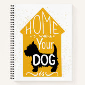 Thuis is waar de hond is notitieboek (Voorkant)