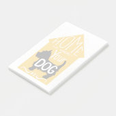 Thuis is waar de hond is post-it® notes (Schuin)