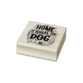 Thuis is waar de hond is rubberstempel (Stempel)