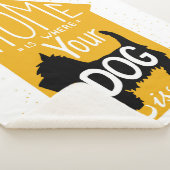 Thuis is waar de hond is sherpa deken (3/4)