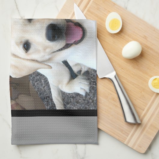 Thuis is waar de hond is theedoek (Quarter Fold)