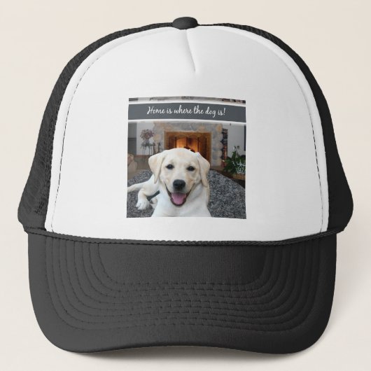 Thuis is waar de hond is trucker pet (Voorkant)
