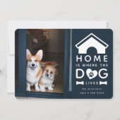 Thuis is waar de hond leeft aankondiging (Voorkant)