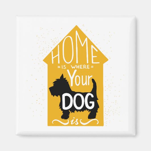 Thuis is waar de hond magneet (Voorkant)