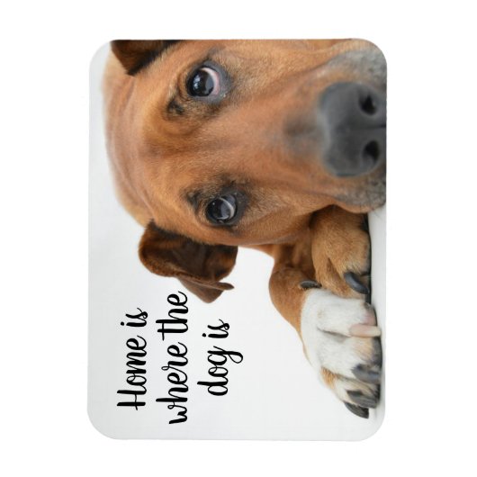 Thuis is waar de hond magneet (Verticaal)