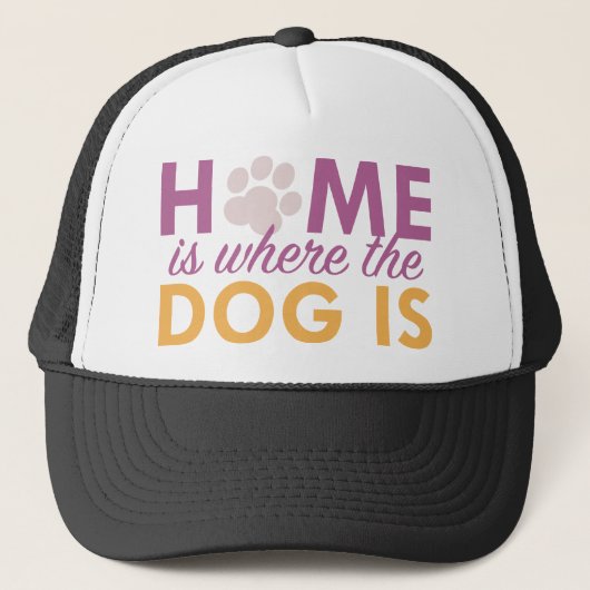 Thuis is waar de hond trucker pet (Voorkant)