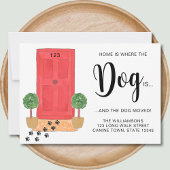 Thuis is waar de hond zich beweegt aankondiging