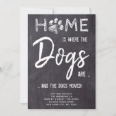 Thuis is waar de honden gepersonaliseerd zijn aankondiging (Voorkant)