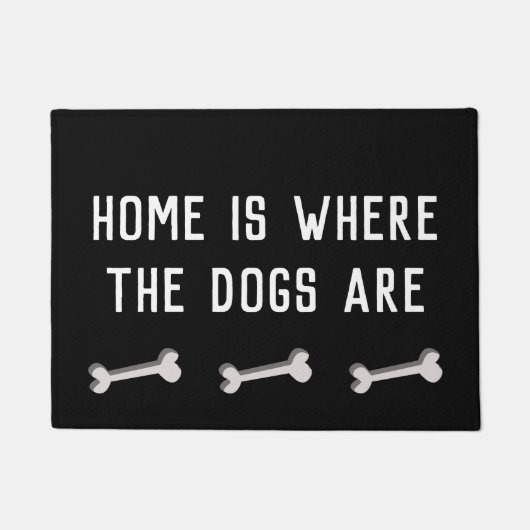 Thuis is waar de honden zijn deurmat (Voorkant)