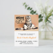 Thuis is waar de kat bewegende aankondiging (Staand voorkant)